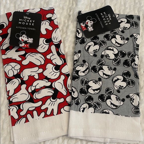 Disney Other - Disney Mickey Mouse Red and Gray Towel Set new